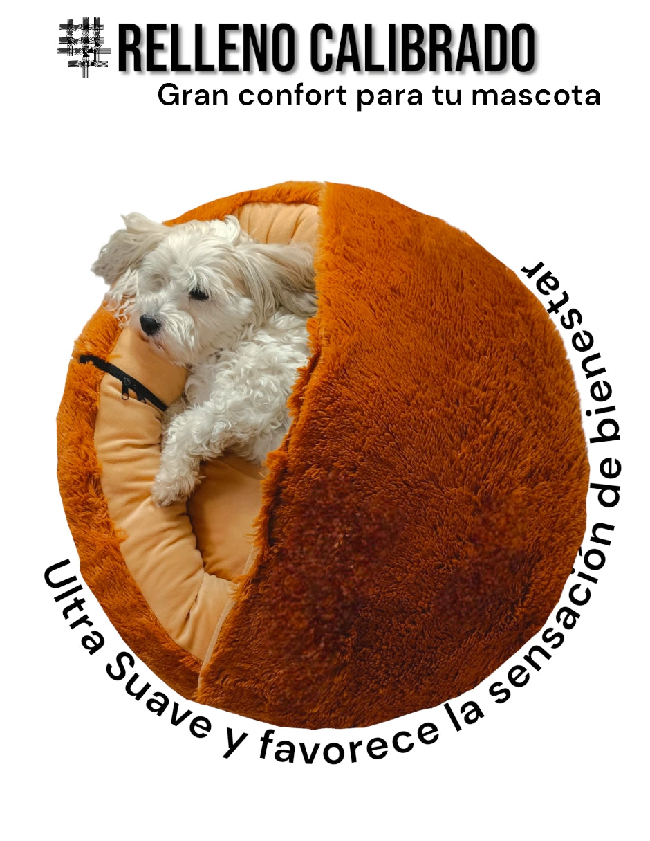 Cama Para Perro Con Techo Desmontable Mediana Lunics®