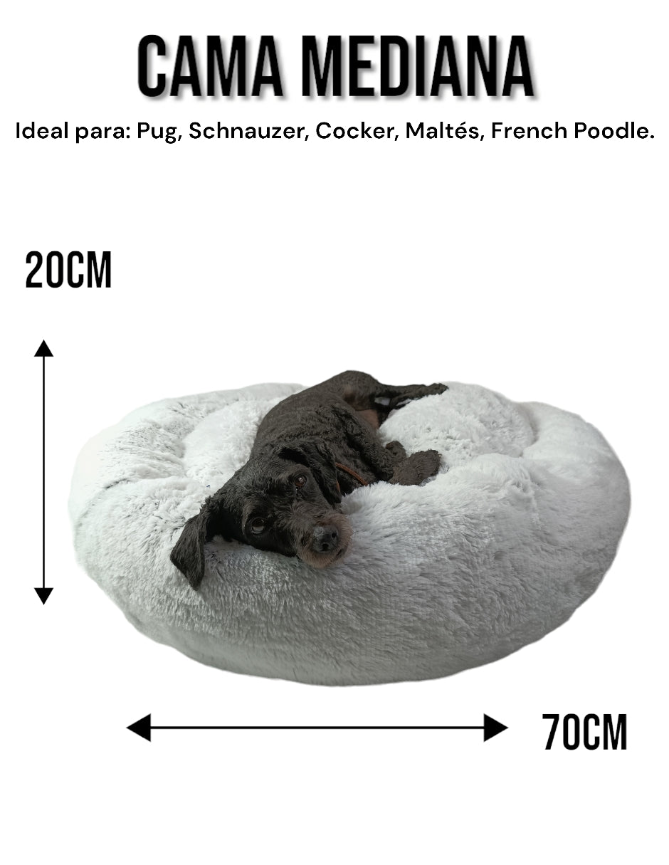 Cama Antiestrés para perro, Suave y Cómoda, ¡Nevada!