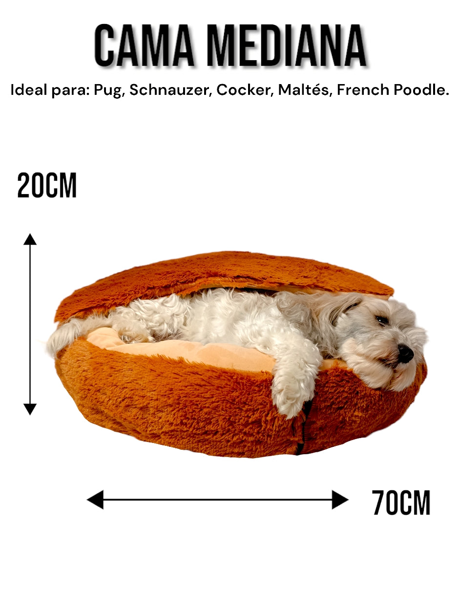 Cama Para Perro Con Techo Desmontable Mediana Lunics®