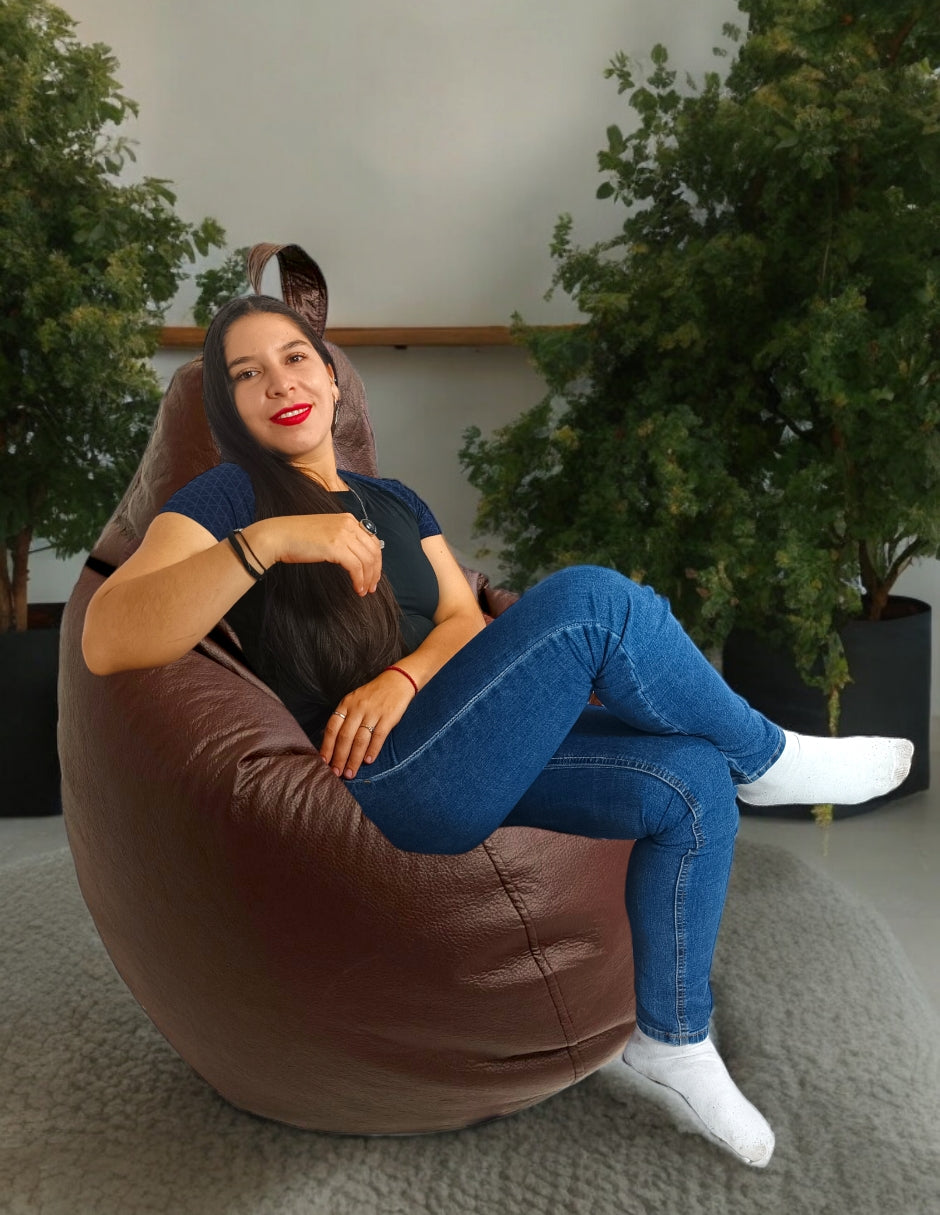 Sillón Puff Pera Premium Grande y Confortable