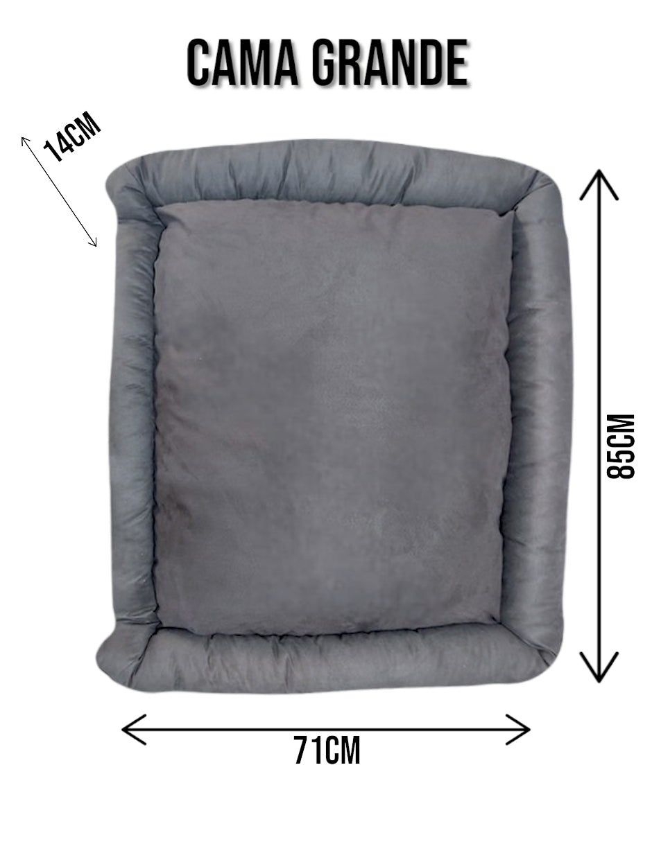 Cama Rectangular Lunics Para Perro Cómoda y Resistente