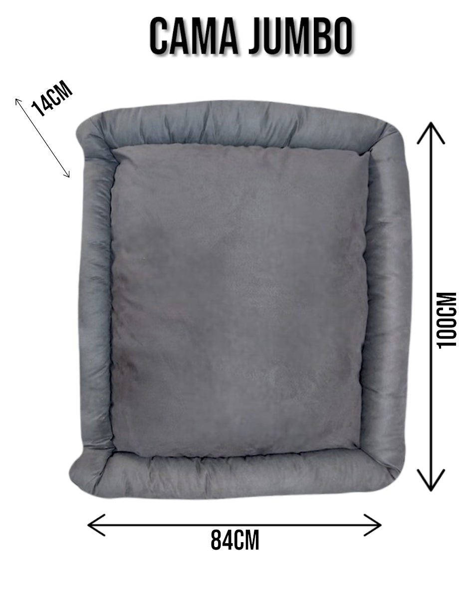 Cama Rectangular Lunics Para Perro Cómoda y Resistente