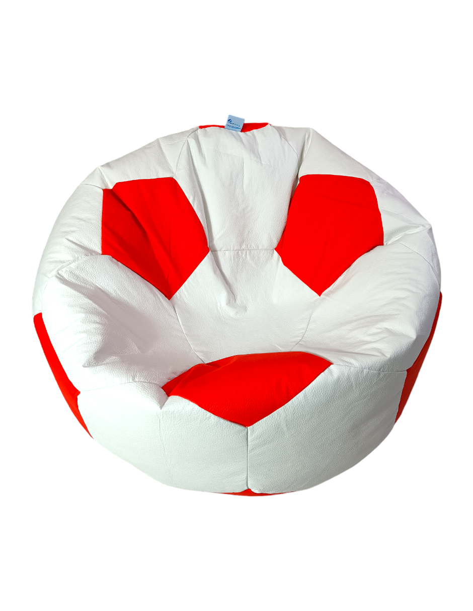 Sillón Puff, Balón de Soccer Kids, Suave y Confortable