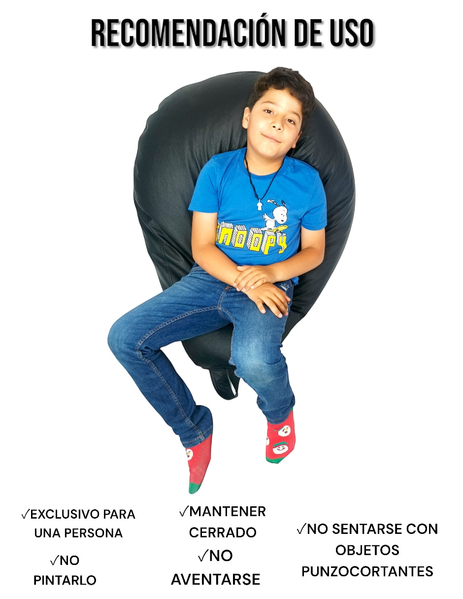 Sillón Puff Pera Kids Confortable