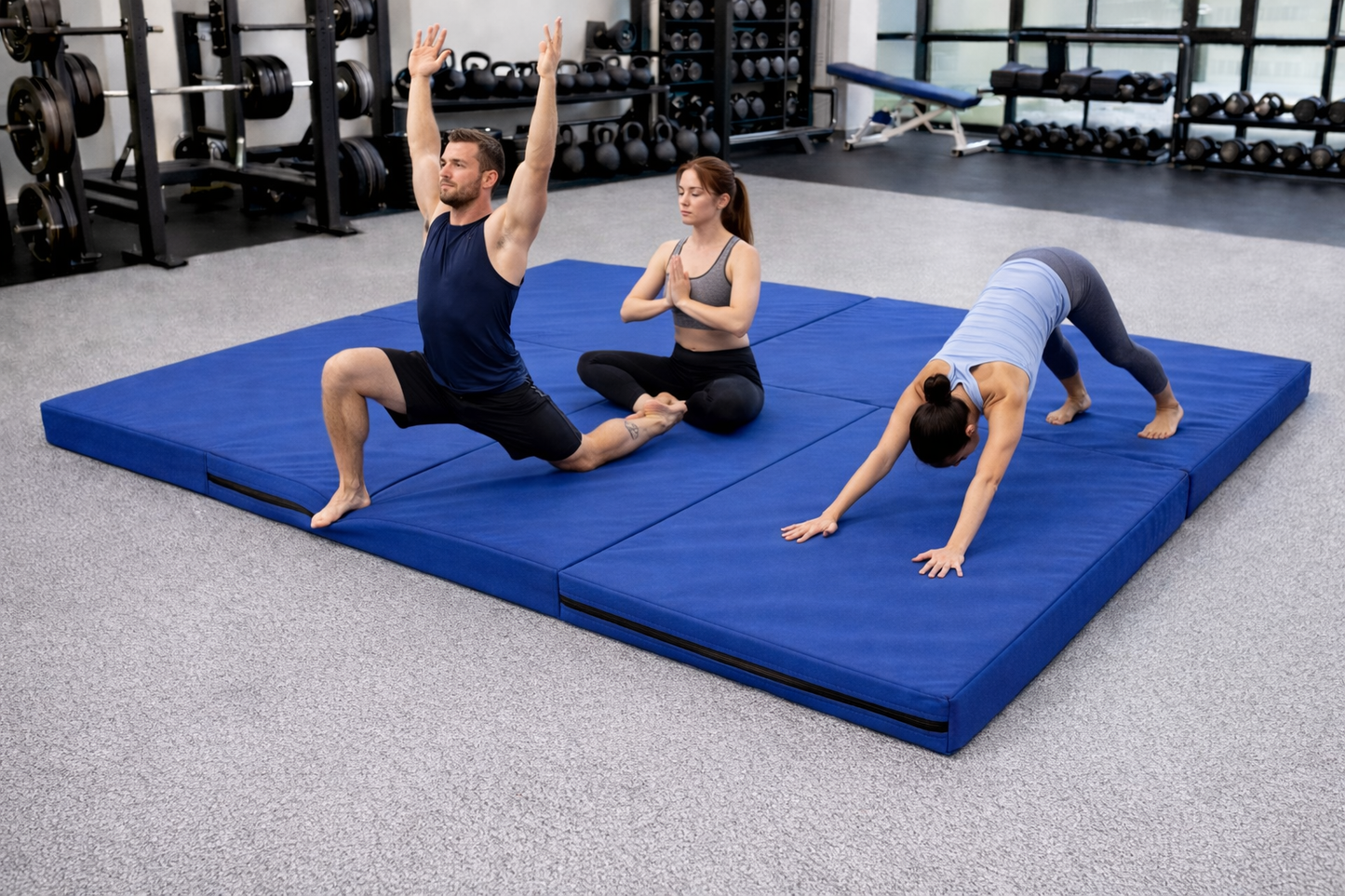 4 Pzas Colchonetas Lunics Para Gimnasio o Yoga 100x60x5cm