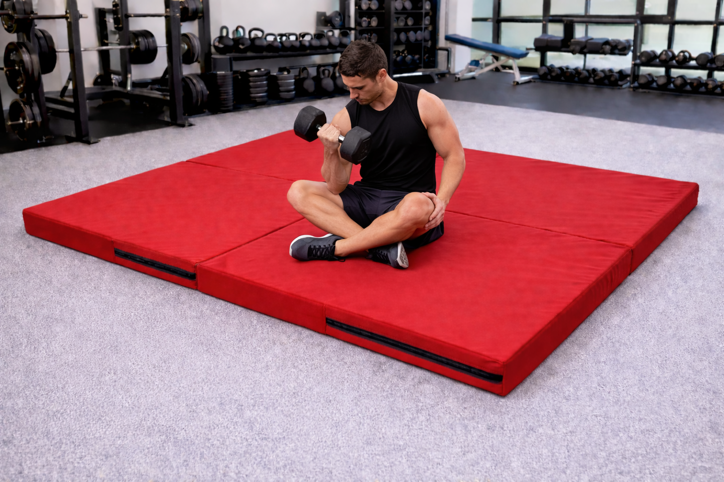 4 Pzas Colchonetas Lunics Para Gimnasio o Yoga 100x60x5cm