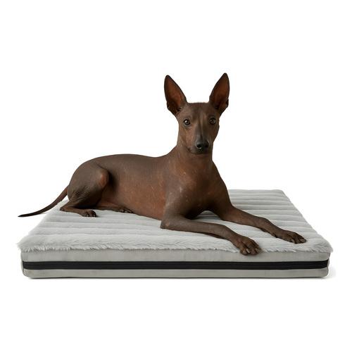 Cama Colchón Para Perro, 100×60 Cm Grande, Gris Claro.