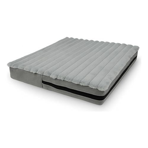 Cama Colchón Para Perro, 100×60 Cm Grande, Gris Claro.
