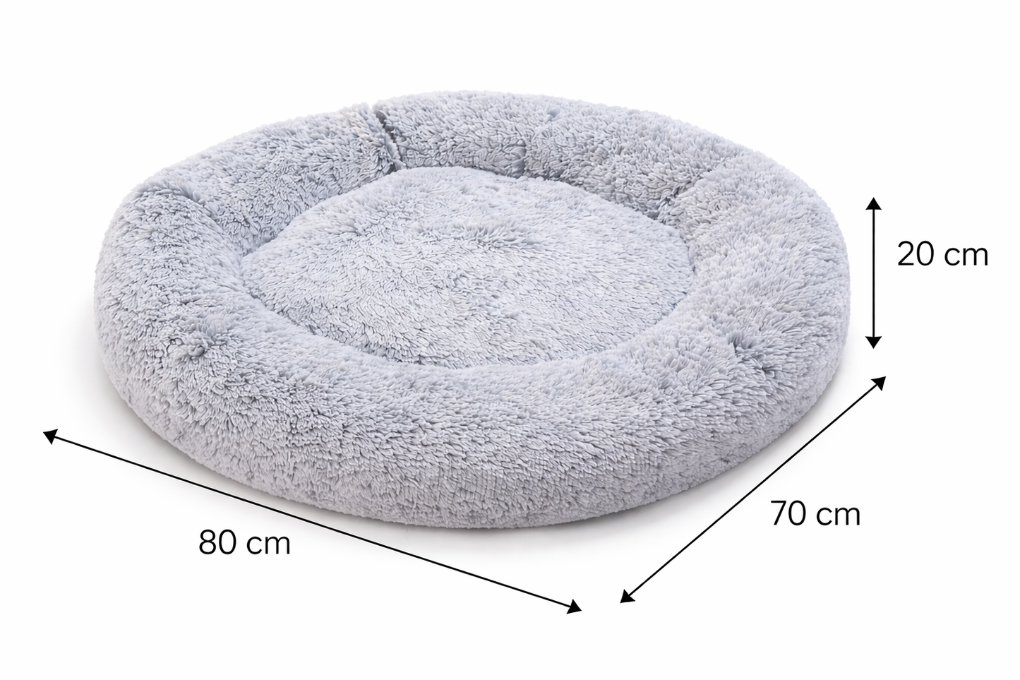 Cama Antiestrés Jaspeada Grande para mascota