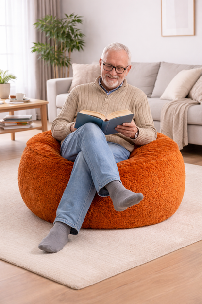 Sillon Puff, Divertido Microtouch Lunics, 80cm Diametro