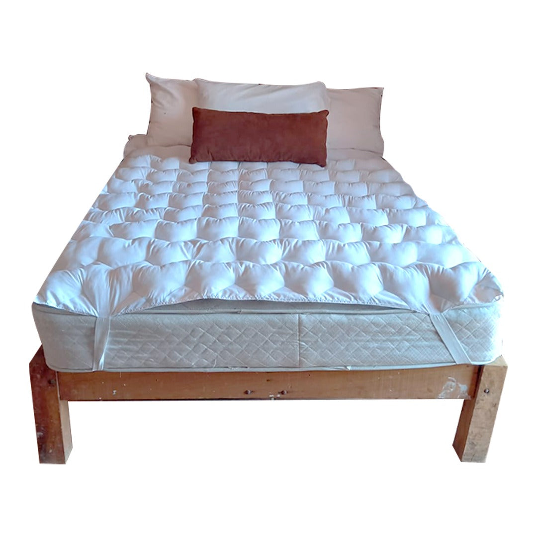 Cubre colchón relleno anatómico, suave y confortable, Lunics.