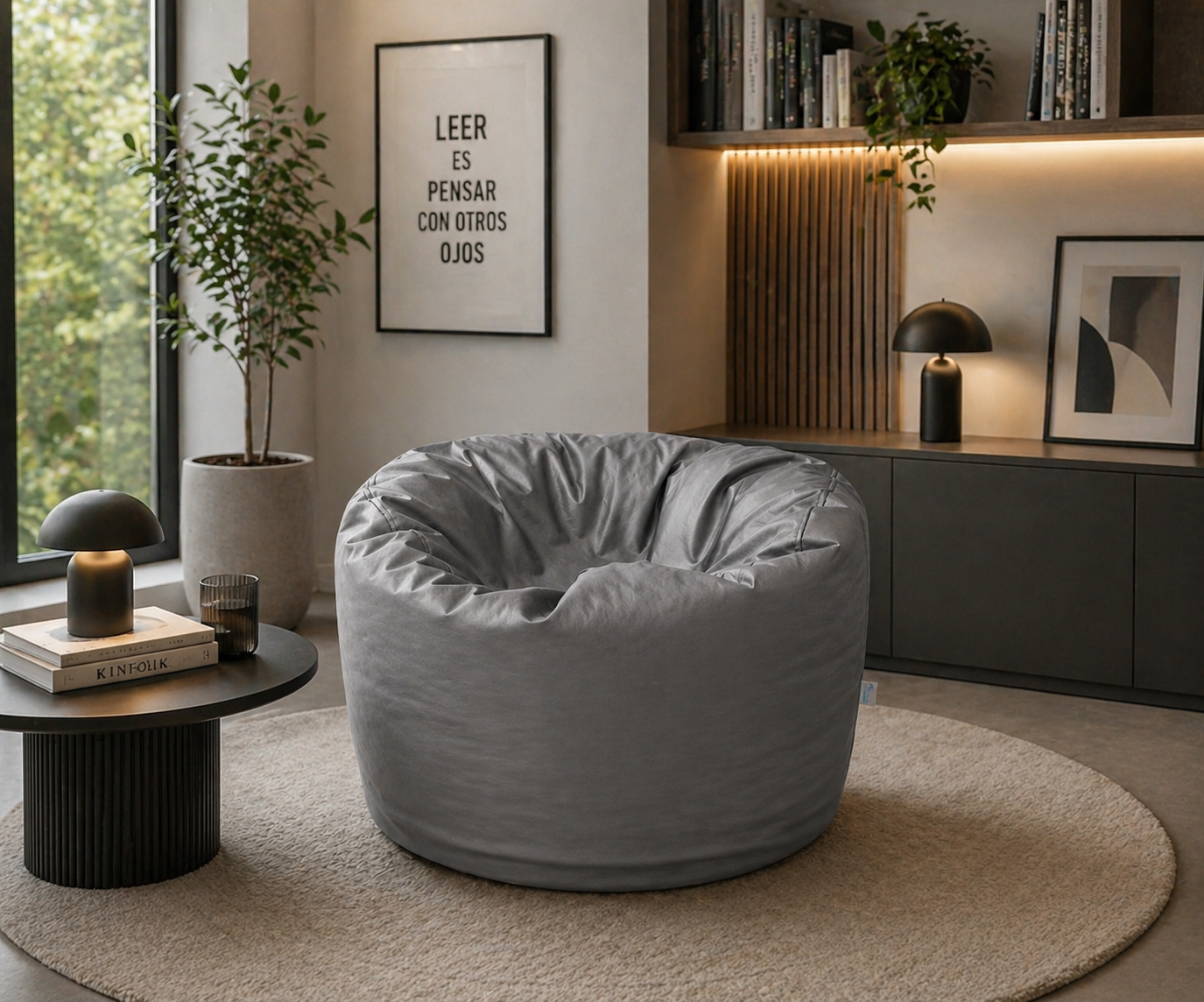 Sillón Puff Taburete Round Lunics