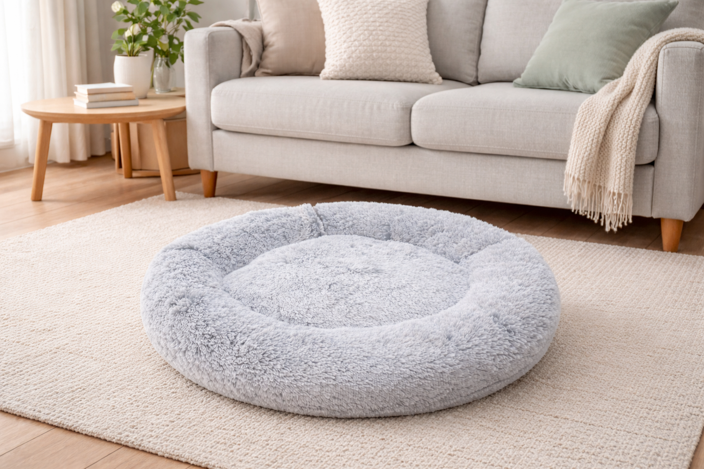 Cama Antiestrés Jaspeada Grande para mascota