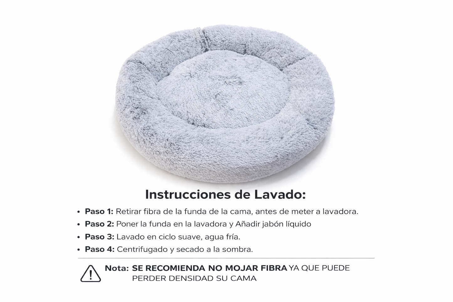 Cama Antiestrés Jaspeada Grande para mascota