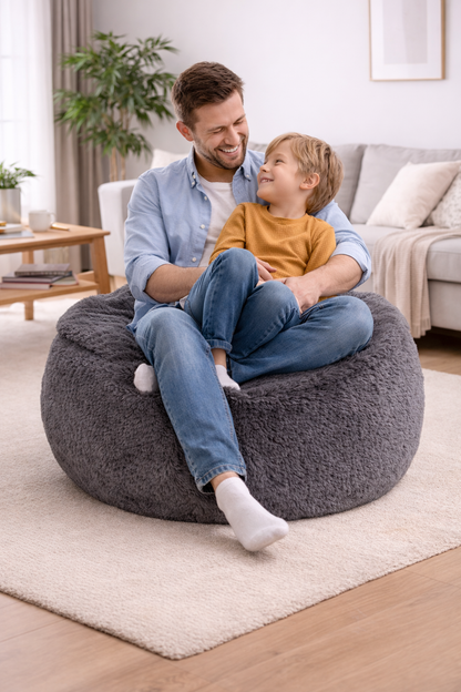 Sillon Puff, Divertido Microtouch Lunics, 80cm Diametro